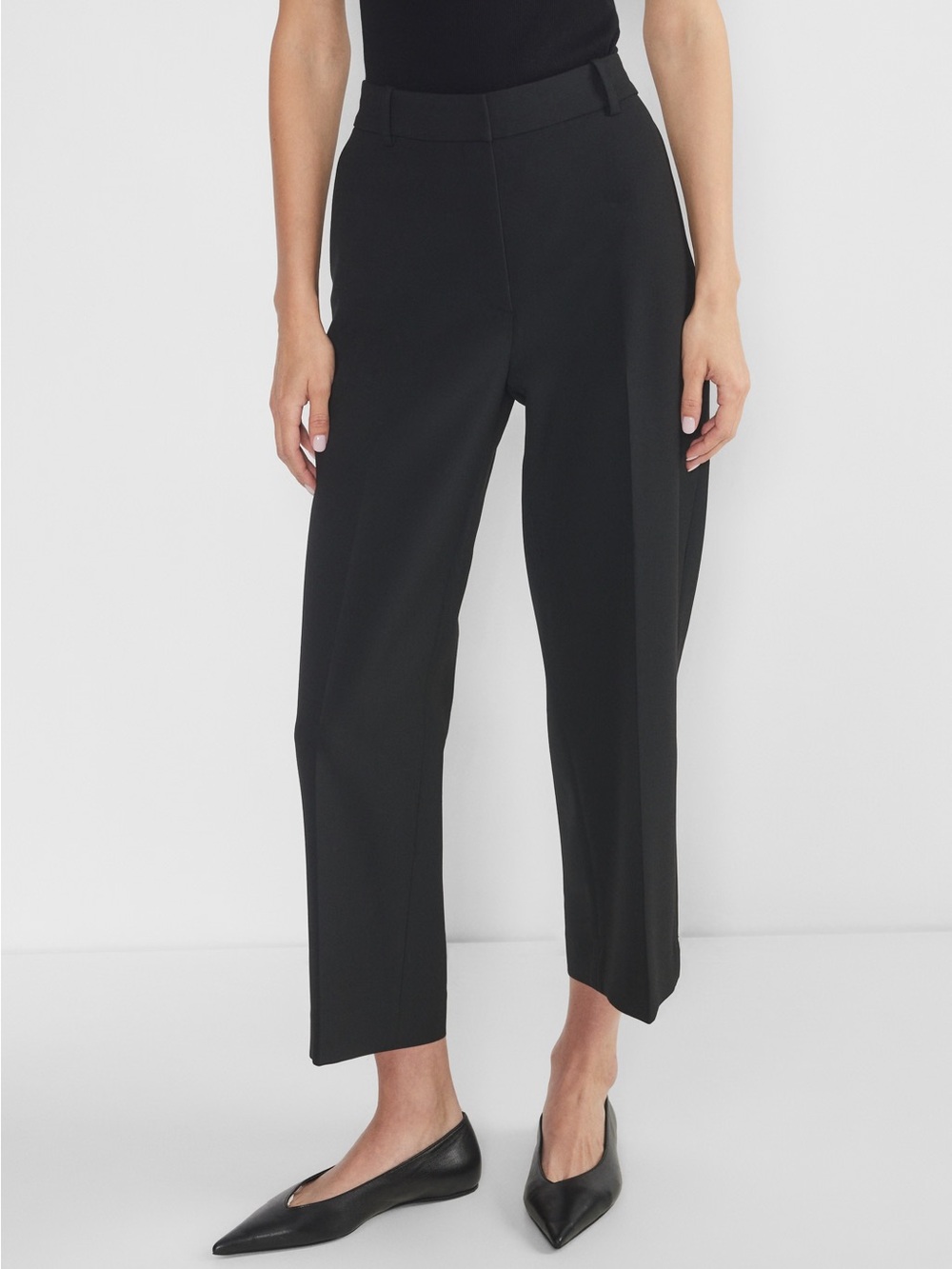 Babaton Black Cropped Agency Pants